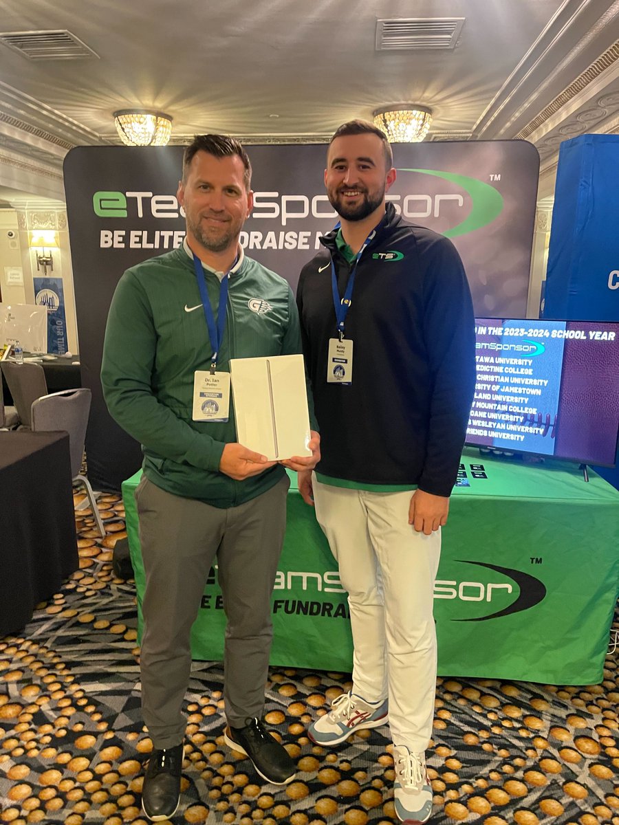 🎉Congrats to @GGCGrizzliesAD for winning the eTeamSponsor 2024 @NAIA Convention iPad Giveaway!