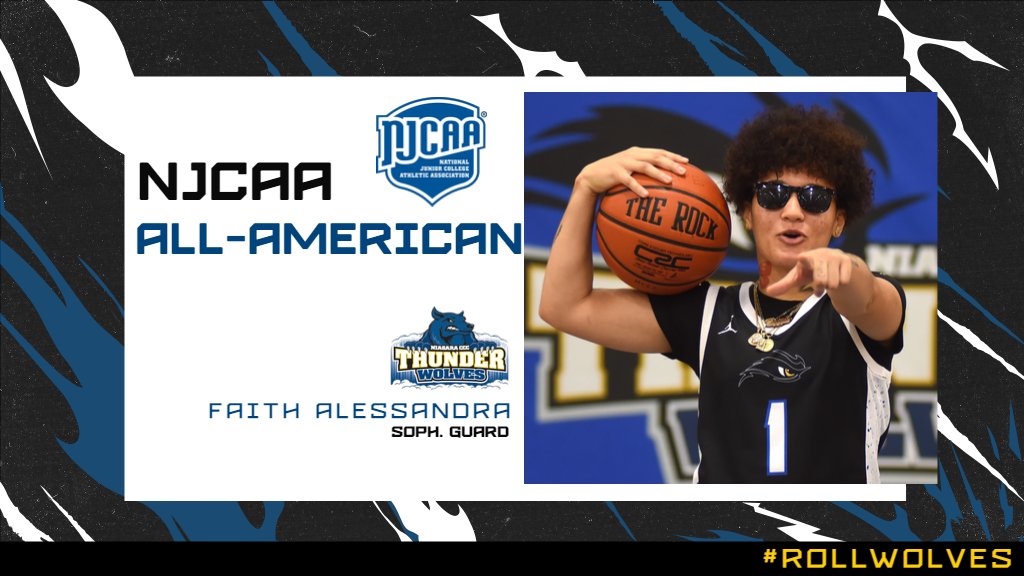 Congrats to <a href="/NCThunderwolves/">SUNY Niagara Thunderwolves</a> sophomore guard Faith Alessandra, who was named to the <a href="/NJCAABasketball/">NJCAA Basketball</a> DII All-American 2nd team! It is the 6th consecutive year our program has had an All-American! #RollWolves 🏀🐺💪