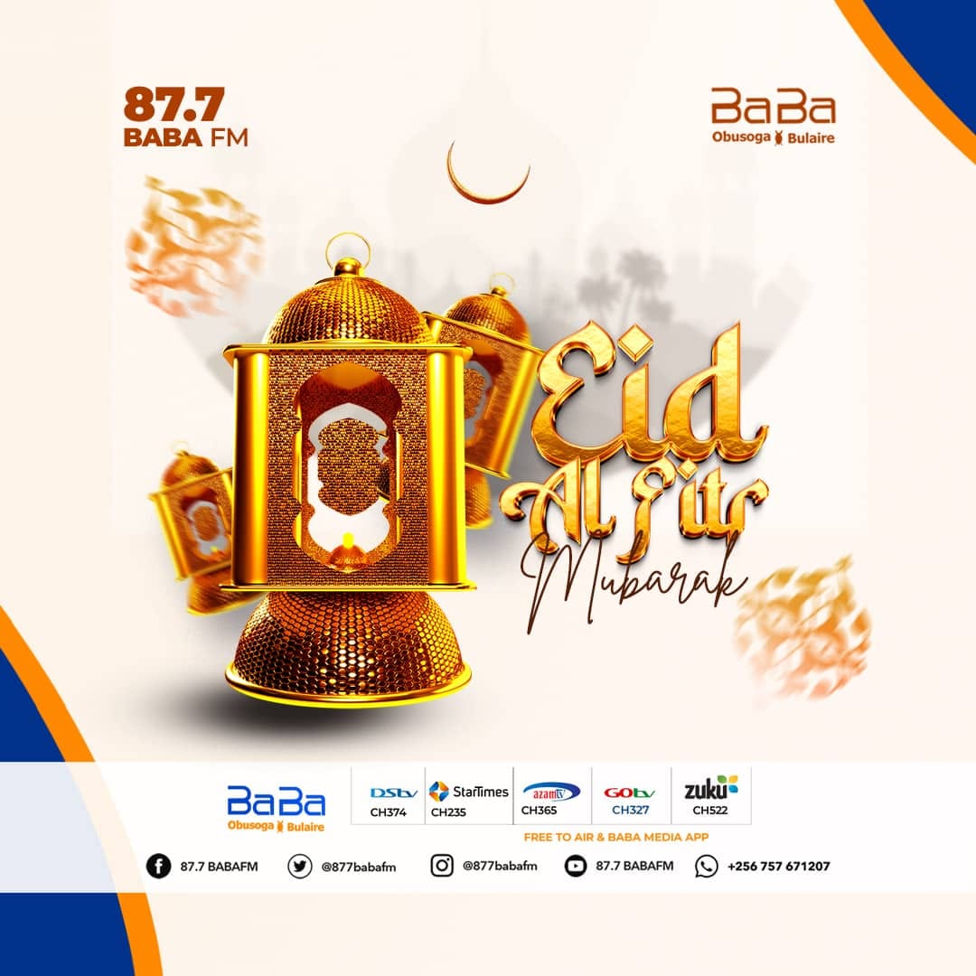 #EidMubarak to our dear Muslim family with love from @877babafm and @babatvuganda May the blessings of Allah fill your life with joy, peace, and prosperity on this special day and always.