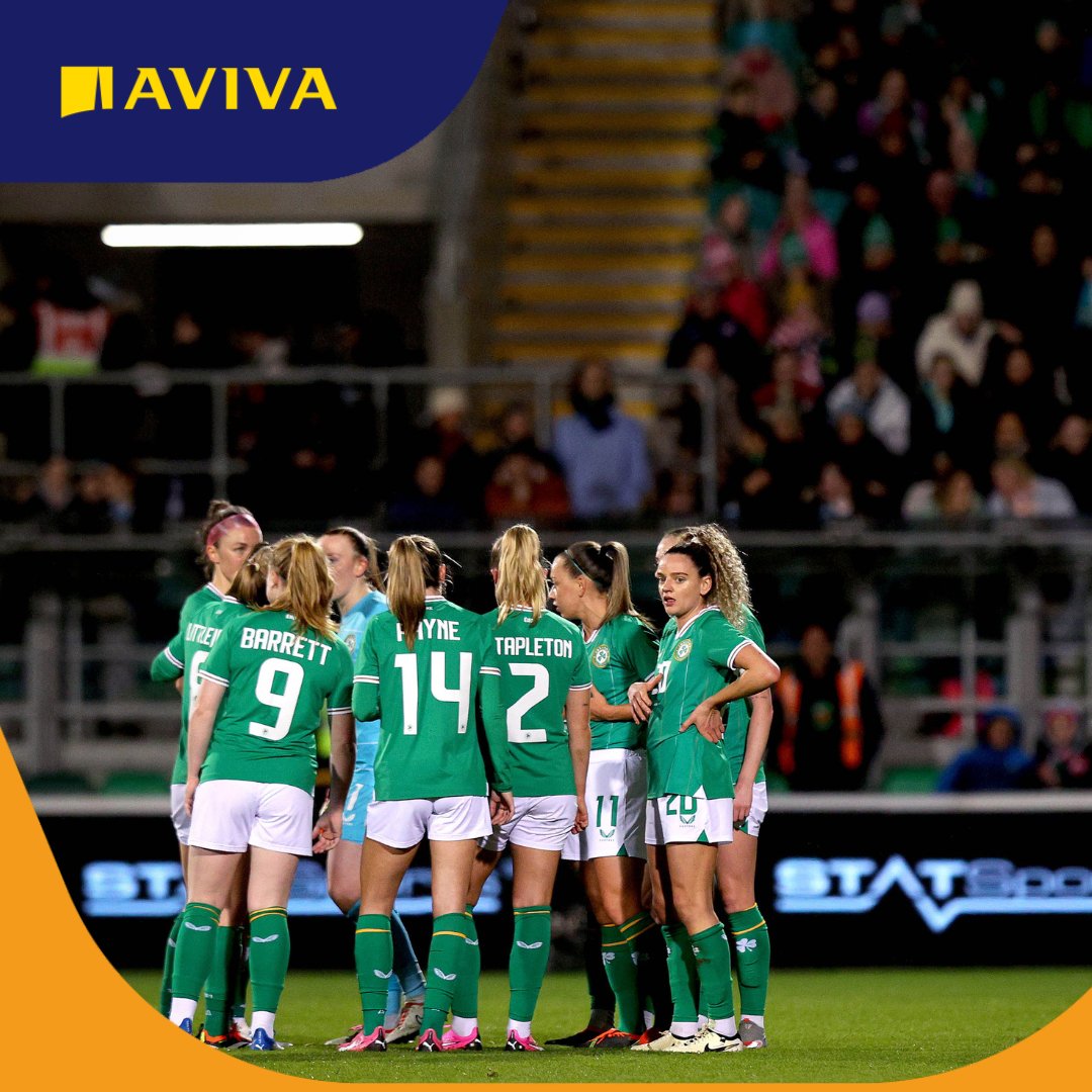 Here we go! Let's get behind our #GirlsinGreen tonight as they take on England at @avivastadium 👊☘ #COYGIG #ProudSponsor #WEURO2025