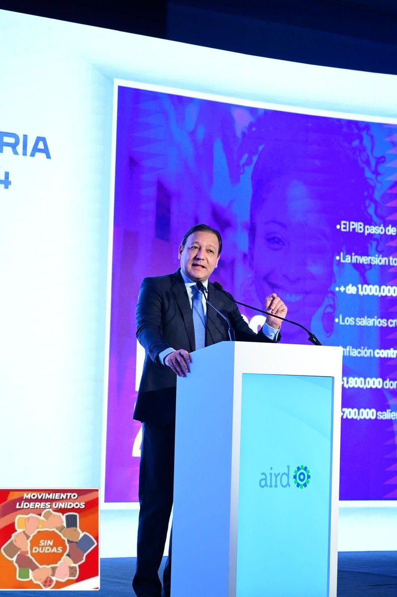 RosaDuranMG's tweet photo. #AbelPresidente: “Pondré el sector industrial en el centro de la política económica”. 

El líder de la oposición expuso su visión de desarrollo ante la Asociación de Industrias de República Dominicana (AIRD), en ocasión del aniversario 62 de la institución.
#AbeEs🇩🇴
#FuturoSeguro https://t.co/fK6xgaHlU9