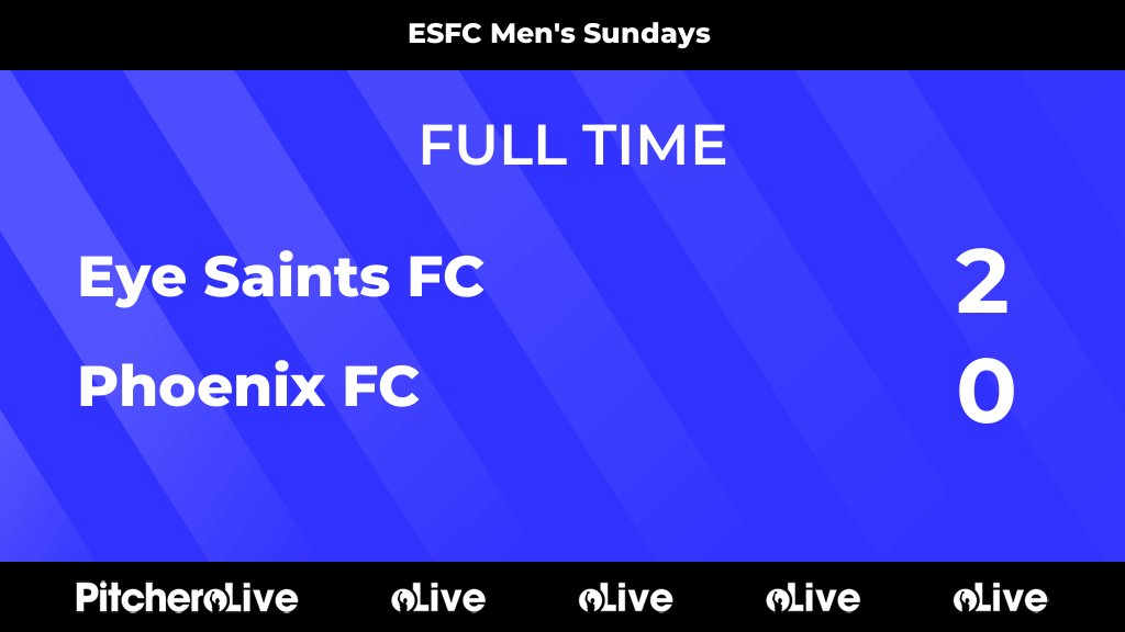 FULL TIME: Eye Saints FC 2 - 0 Phoenix FC
#EYEPHO #Pitchero
eyesaintsfc.com/teams/241538/m…