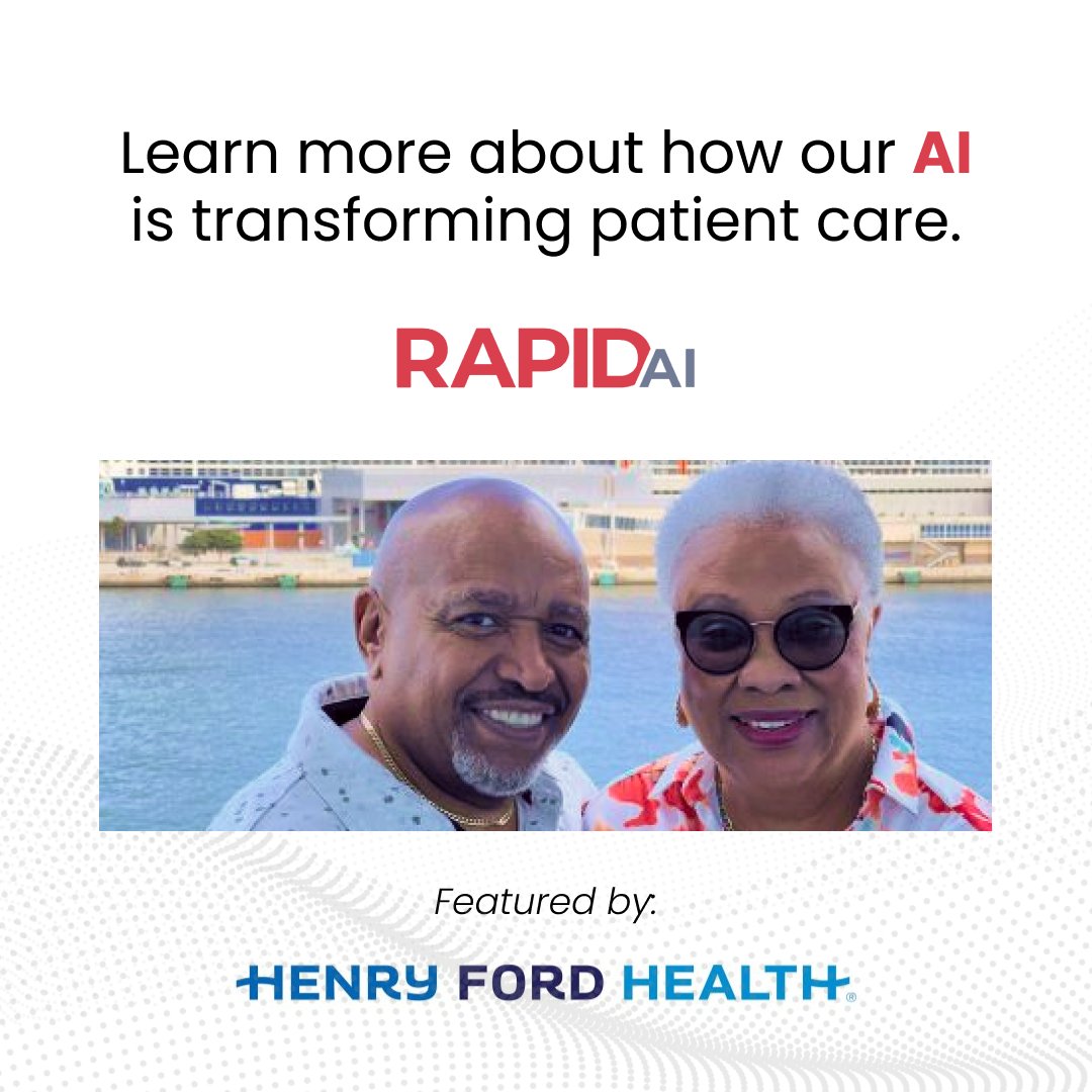 An active retiree from Michigan faced a sudden #stroke, but thanks to <a href="/HenryFordHealth/">Henry Ford Health</a> and RapidAI, long-term effects were prevented. 
#healthcare

Read more on the story: bit.ly/43ZAgcH
Learn more about how our #AI is transforming #patientcare: bit.ly/43TYyoD
