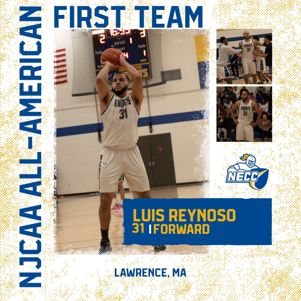 🚨Luis Reynoso named NJCAA First Team All-American for 2nd straight season. Region 21 MVP one of 20 named to the All-America teams and lone repeat recipient.