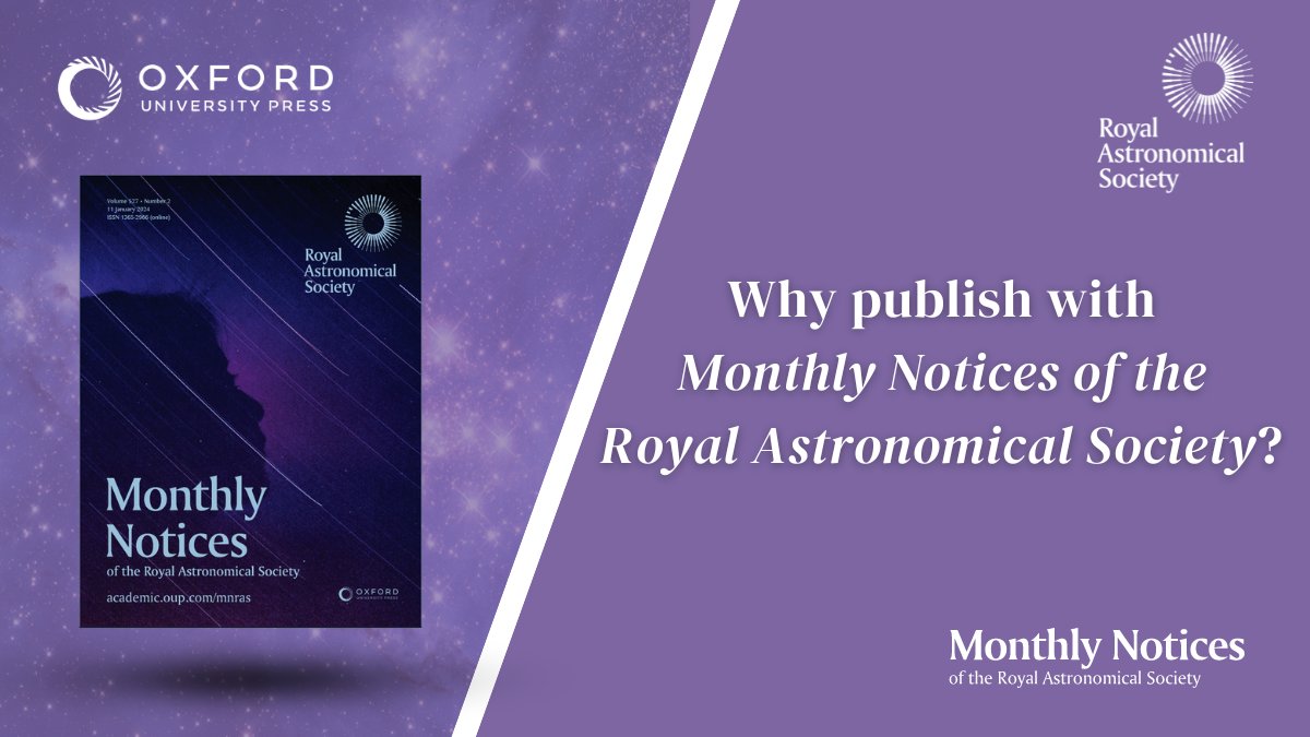 #MNRAS is a unique provider of astronomy and astrophysics education since 1827, with global readership and a rapid and transparent editorial process. Find out why the Journal is the ideal home for your research: oxford.ly/4aKi09t