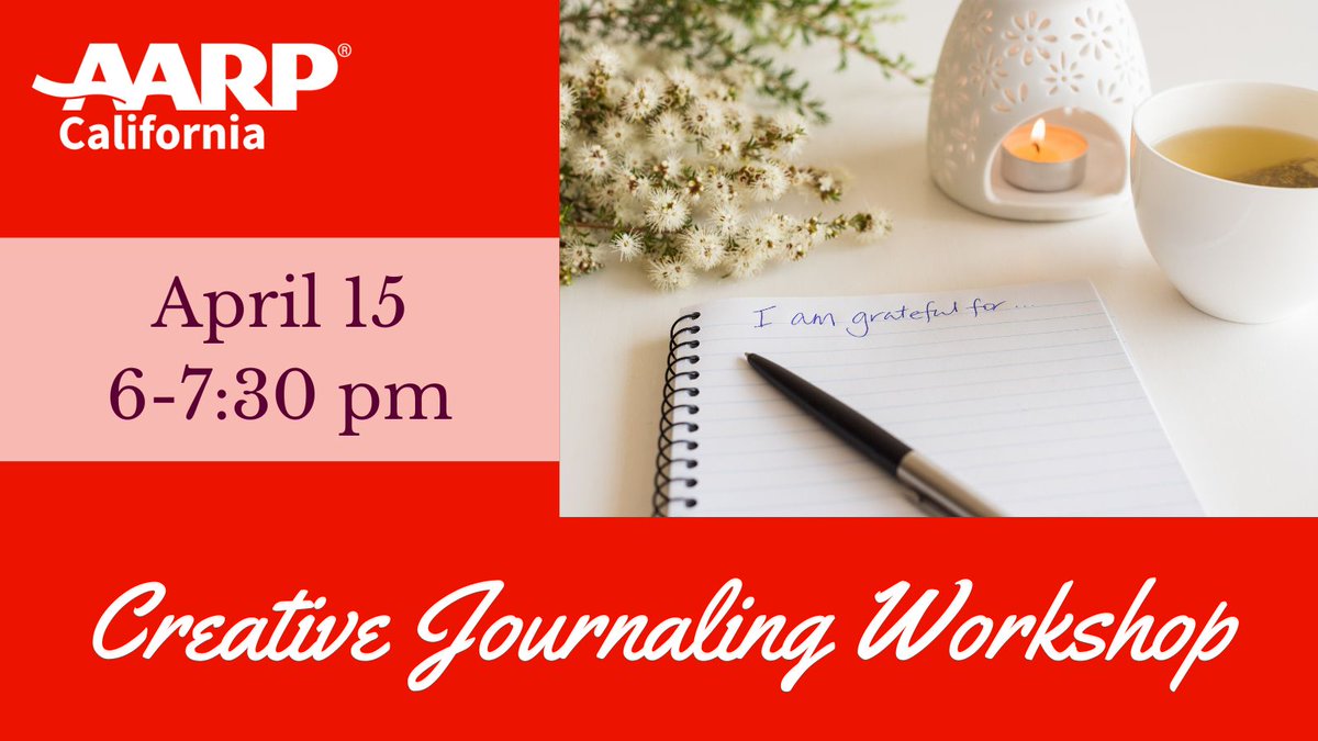 Need some time to relax and get inspired again? Our free #CreativeJournaling workshop is the perfect way to start your week off! Join us on Monday, April 15, at 6pm in Carlsbad. Sign up at spr.ly/6019wdIiD #art #caregiving #selfcare