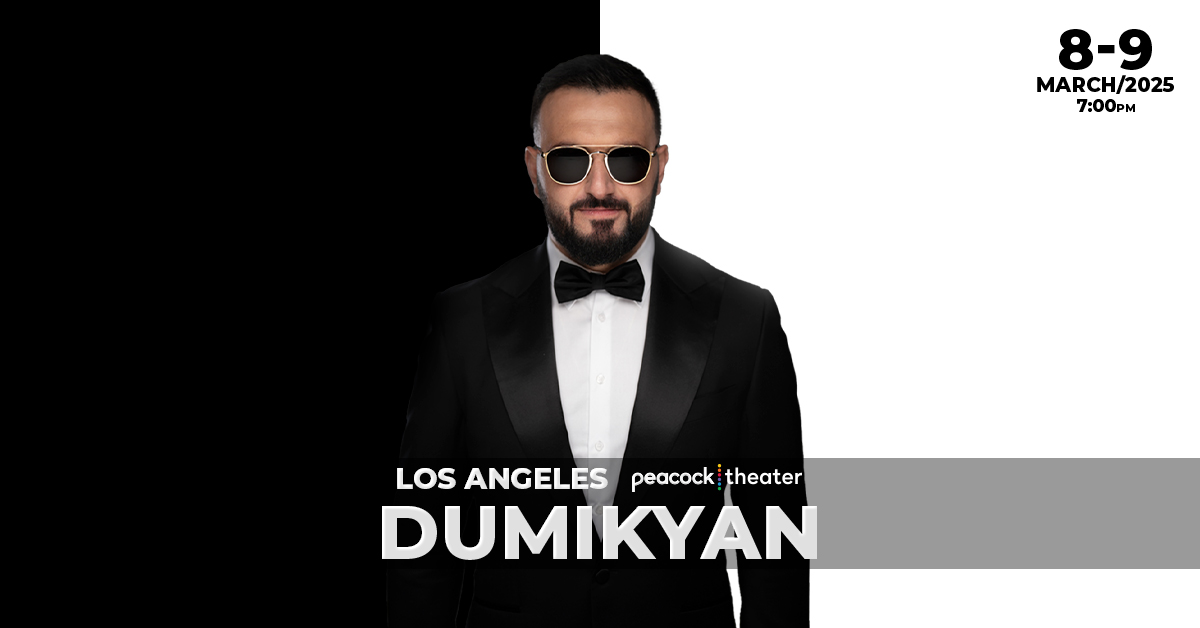 On sale now! Catch Arkadi Dumikyan making his return to Peacock Theater for two nights on March 8 & 9, 2025. 🎟️ at pckthr.la/arkadi25tw