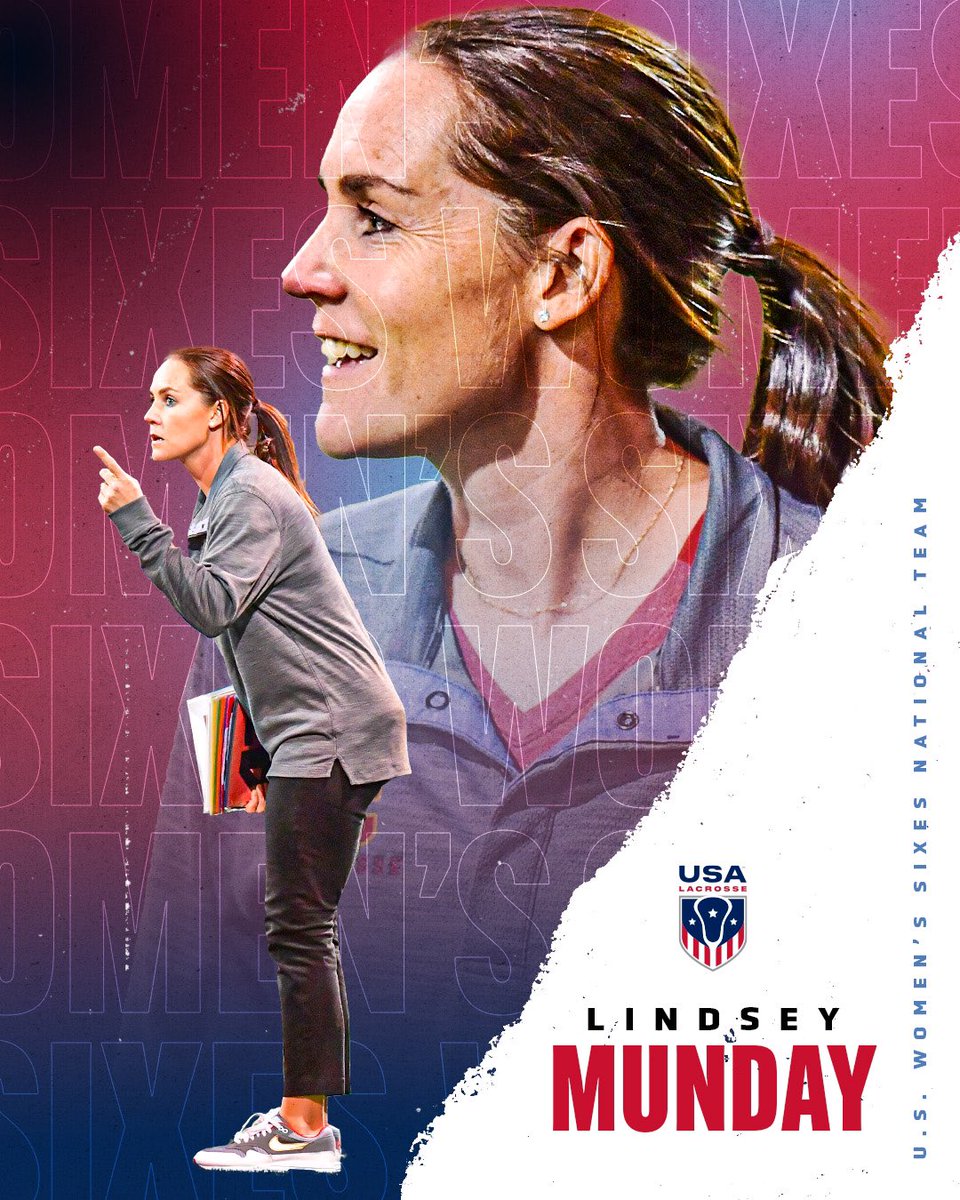 LINDSEY MUNDAY - U.S. WOMEN'S SIXES NATIONAL TEAM COACH 🇺🇸 Munday is a former U.S. Women's National Team Gold Medalist and currently the head coach for @USCTrojansLax. She led the Trojans to Pac-12 titles in 2019 and 2023. MORE: bit.ly/4apPXML