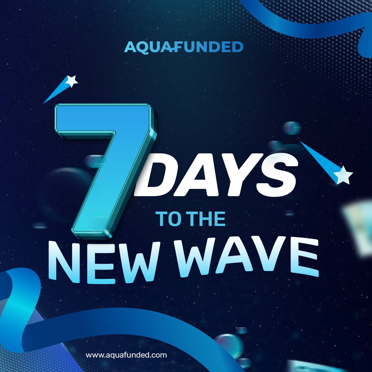 AquaFunded's tweet photo. 🌊 7 DAYS TO THE NEW WAVE BEGINS TODAY 🌊

We are enhancing all aspects of AquaFunded

Check back for daily 5 x $10k giveaways throughout the week!

1️⃣ Follow @AquaFunded &amp; enable notifications
2️⃣ Like, Retweet &amp; Tag 3 traders
3️⃣ Comment on what you think is coming with new wave! https://t.co/Xvlr6L5454