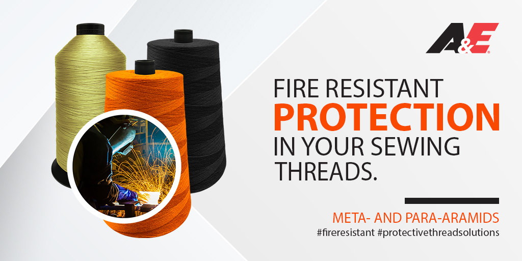 From mattress and bedding, to racing uniforms and fire gear, to workwear and government applications, whatever your need A&E is the trusted choice for protection industry thread products.

Learn more by visiting amefird.com

#protectivethreadsolutions #est1891