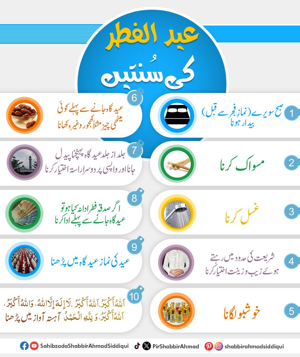 عید الفطر کی سُنتیں 

#EidAlFitr #SunnahsOfEid #SunanOfEid #SunnahPractices #EidPreparations #EidEtiquette #EidTraditions #EidPrayers #EidCelebration #EidGathering #EidCustoms #EidFestivities #EidRituals #EidObservance #EidGreetings #EidSpirit #EidMubarak