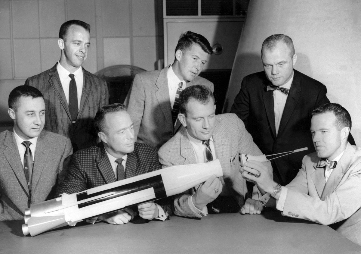 APRIL 9: #OnThisDay in 1959, @NASA announced America’s first astronaut group – the Mercury Seven. The group included Alan Shepard, Gus Grissom, John Glenn, Scott Carpenter, Wally Schirra, Gordon Cooper, and Deke Slayton. Who was your favorite of the originals?