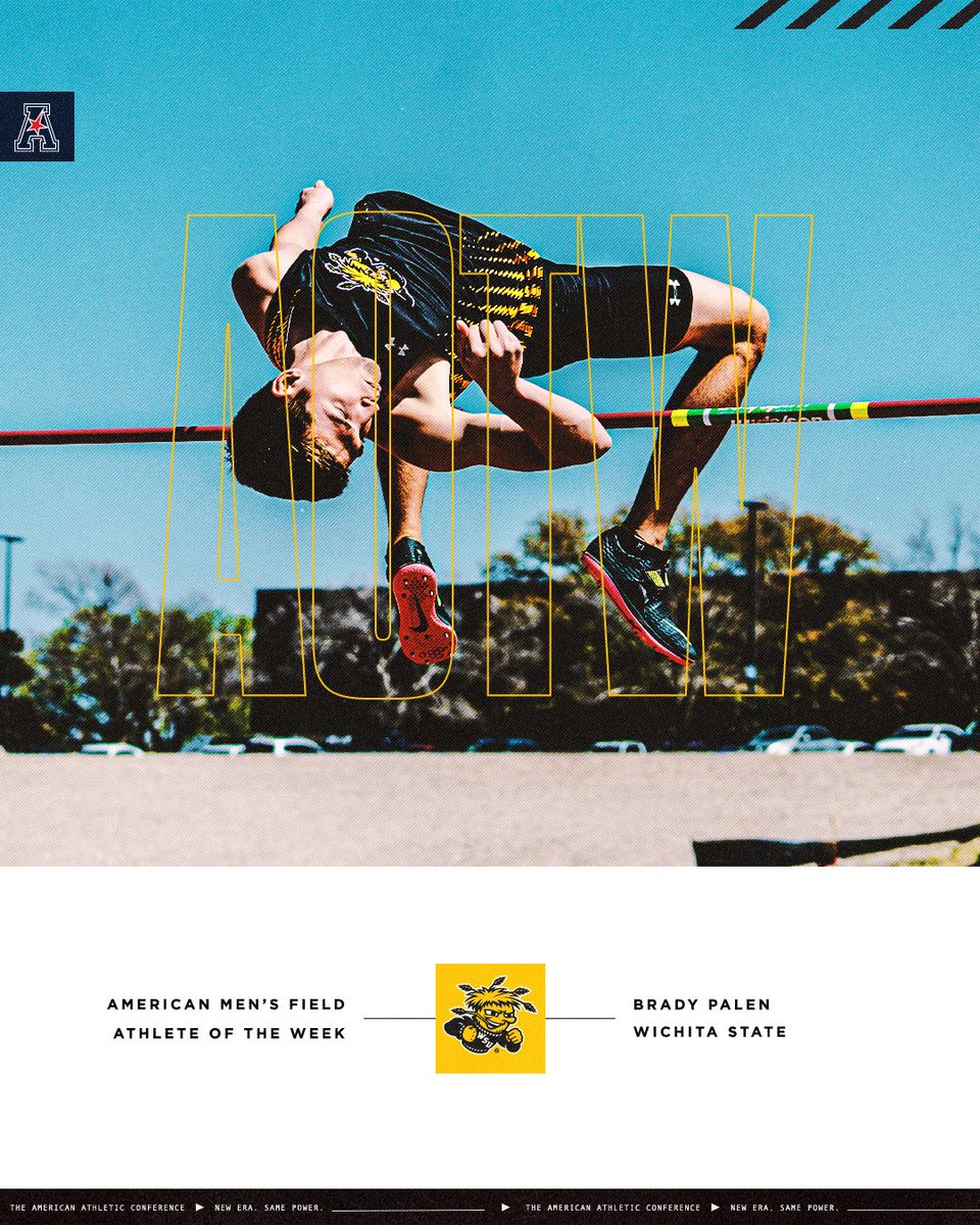 𝗠𝗲𝗻'𝘀 𝗙𝗶𝗲𝗹𝗱 𝗔𝘁𝗵𝗹𝗲𝘁𝗲 𝗼𝗳 𝘁𝗵𝗲 𝗪𝗲𝗲𝗸 🏃‍♂️ Brady Palen x @GoShockersTFXC #AmericanTF