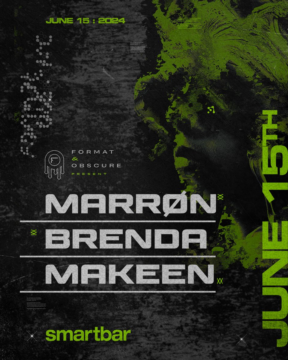 ::new party announcements:: 5/9: green machine ft mina mills * barbuhh * patrick conahan 5/16: NO SHUFFLE ft patrixia * ROAZ * greg haus 6/15: obscure + format present.. MARRØN * brenda * makeen grab your party pass now! 🔔 advance tix: smartbarchicago.com/events 🔔