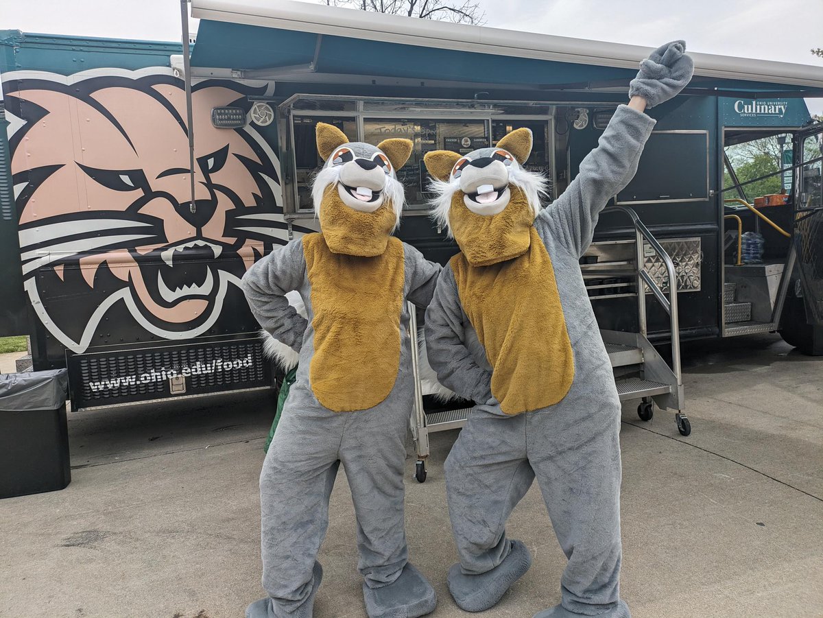 It is OHIO Giving Day!! The squirrels stopped by The Hungry Cat today for some lunch! #OHIOGivingDay #OhioU #ohiofood #ohioeats #Cashless #athensohio #squirrels