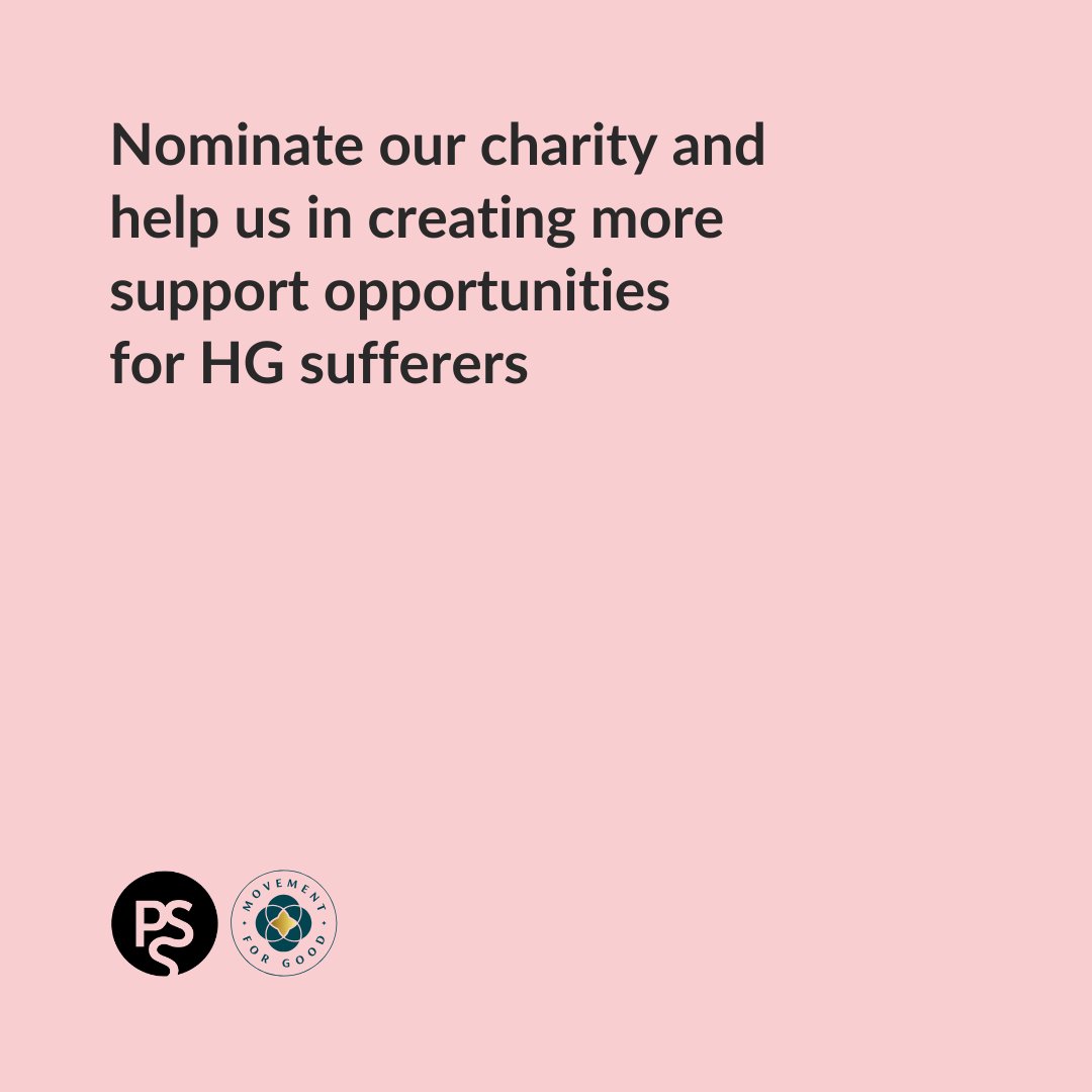 ⭐ Here is an easy way you can support future HG sufferers If you can spare a minute please nominate PSS in aid of supporting HG sufferers across the UK. 🔗 Visit the link in our bio to vote for us. Our Charity number is 1094788 @benefactgroup #movementforgood #Hyperemesis