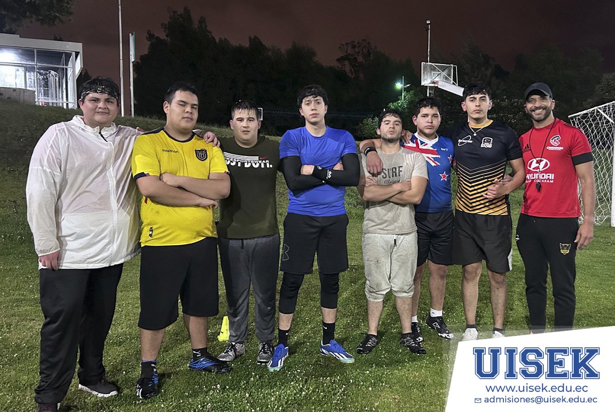 ¡Un nuevo logro para la #UISEK! Nuestro Club de Rugby 'Bulldogs' participa en la 2da edición del Torneo Rugbeer Championship, avalado por la Federación Ecuatoriana de Rugby, donde mantiene su liderazgo en la tabla luego de 4 fechas invictas. 🏈 ¡Felicitaciones a nuestro equipo!