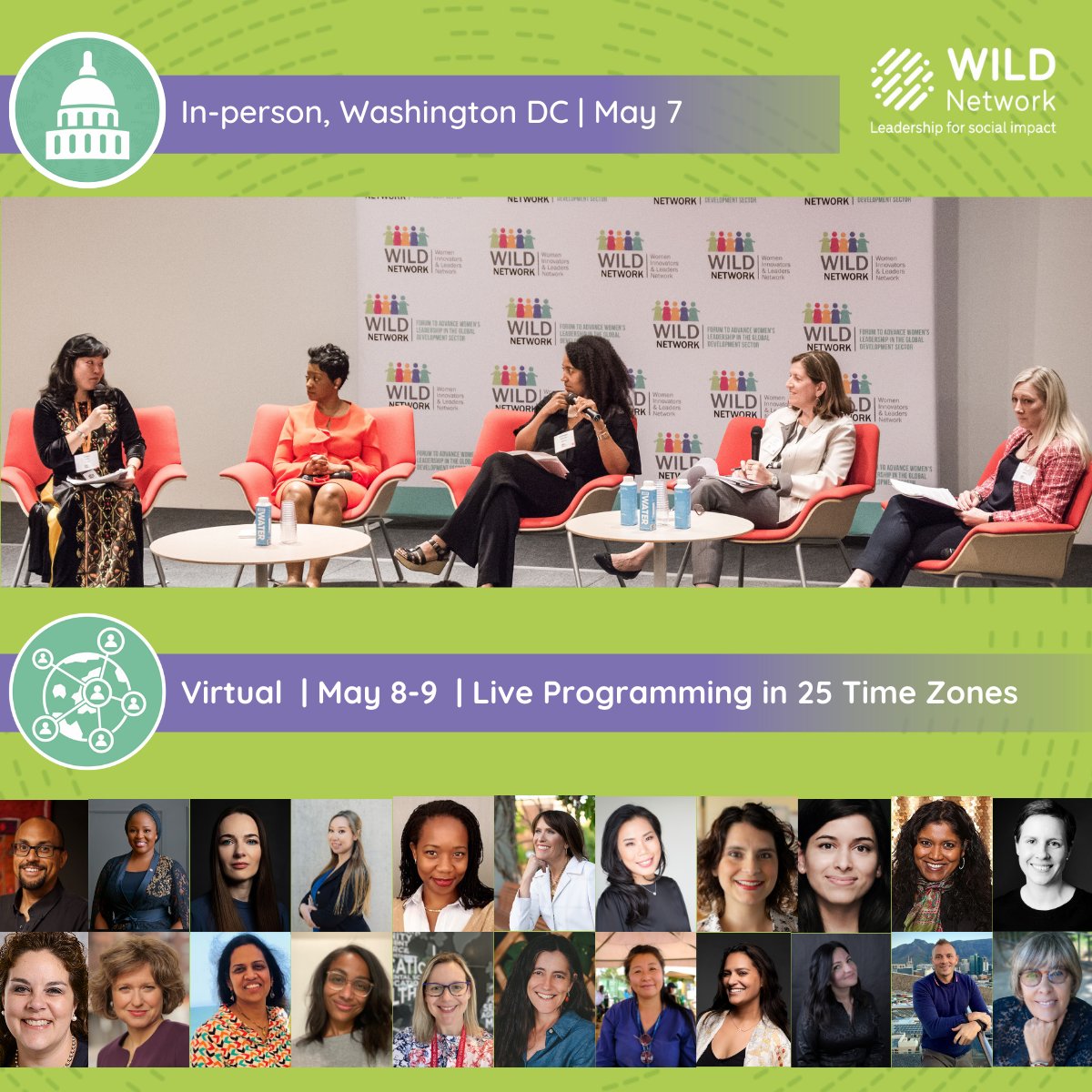 🌟JUST 29 DAYS TO BUY YOUR TICKET! Will you attend the virtual or in-person 2024 Women’s Global Leadership Forum? ➡️ In-person in Washington DC: May 7 ➡️ Virtual, live programming in 25 time zones: May 8 - 9 Ticket link: tinyurl.com/3x6ztvbn #WILDleaders