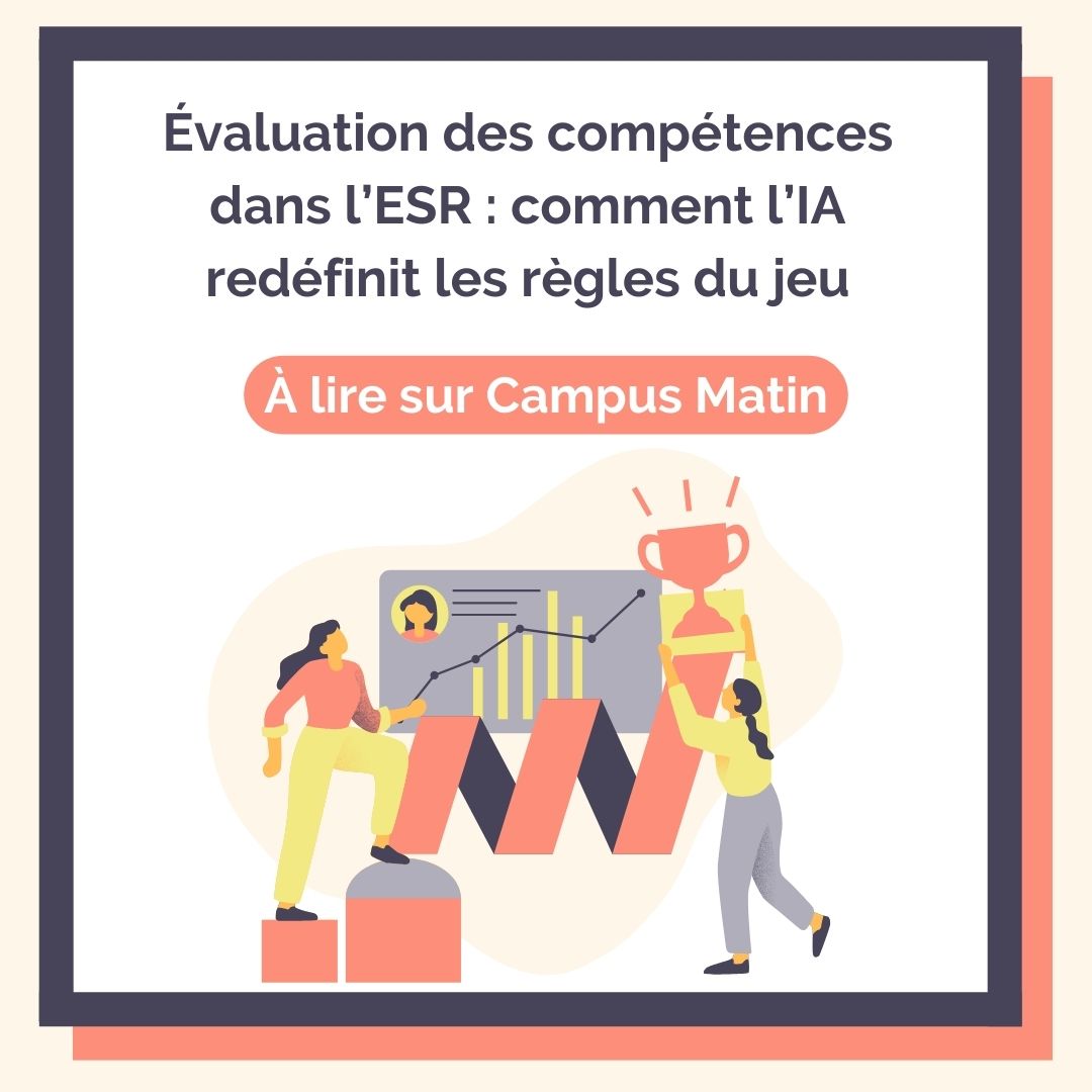 'L’#IA permet de déterminer en un temps record les compétences d’une personne, en allant au-delà du simple score' 💬 Comment tirer parti des avantages de l'#IA  pour évaluer les compétences ? 👉 Tel était le sujet du #webinaire co-organisé avec #Isograd : ow.ly/6huW50Rbvmt