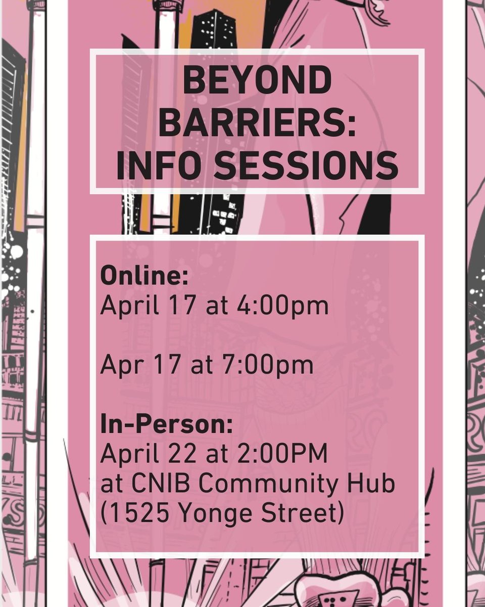 Have questions about the Beyond Barriers Art Call? Join us for either online on in person information sessions to learn more about this brand new art call and how to apply! RSVP at the link: eventbrite.ca/e/request-for-…