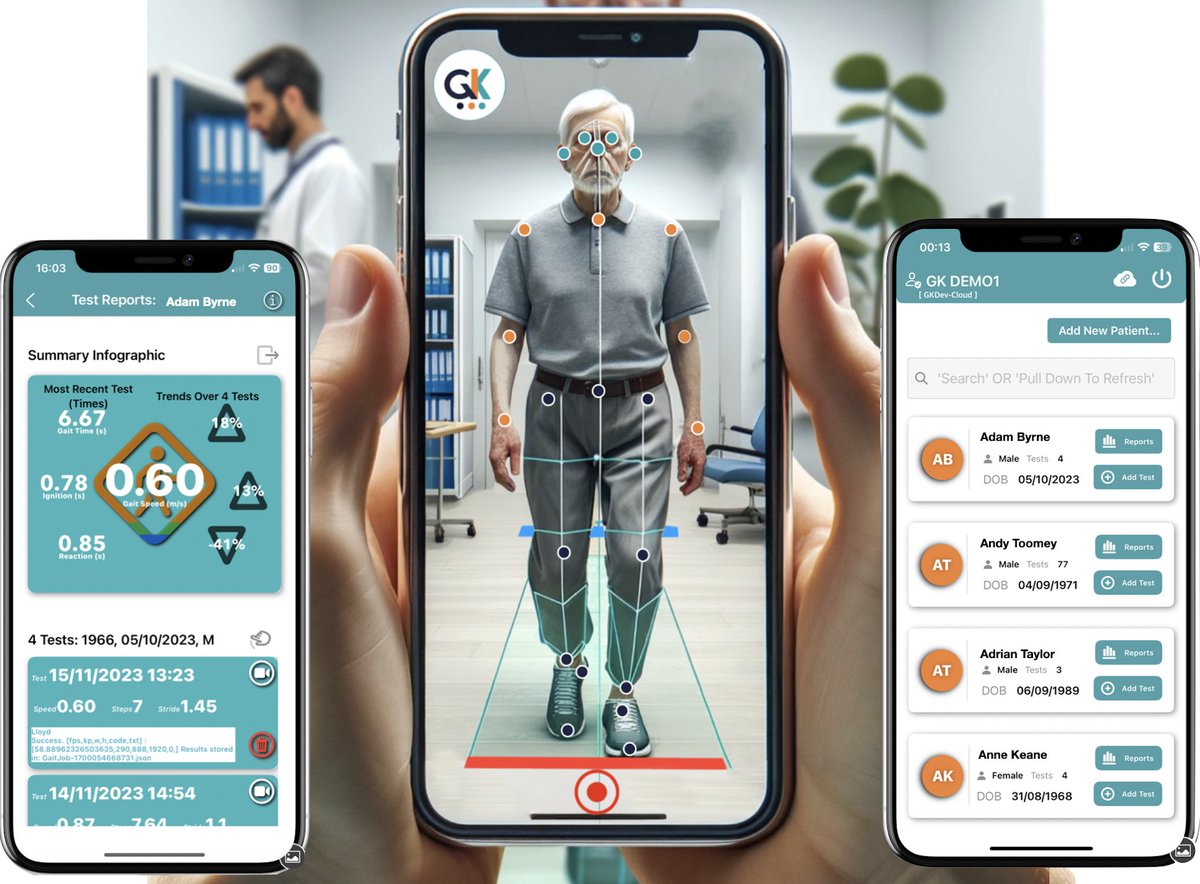 This evening we are launching the new GaitKeeper app which we have helped develop.

It's cutting-edge new AI software that helps doctors diagnose chronic illnesses.

To read more click  ..  bit.ly/3PVmPF4

@SPKennelly
@InnovateTUH
@lulunugent
@gaitkeeper_DGL