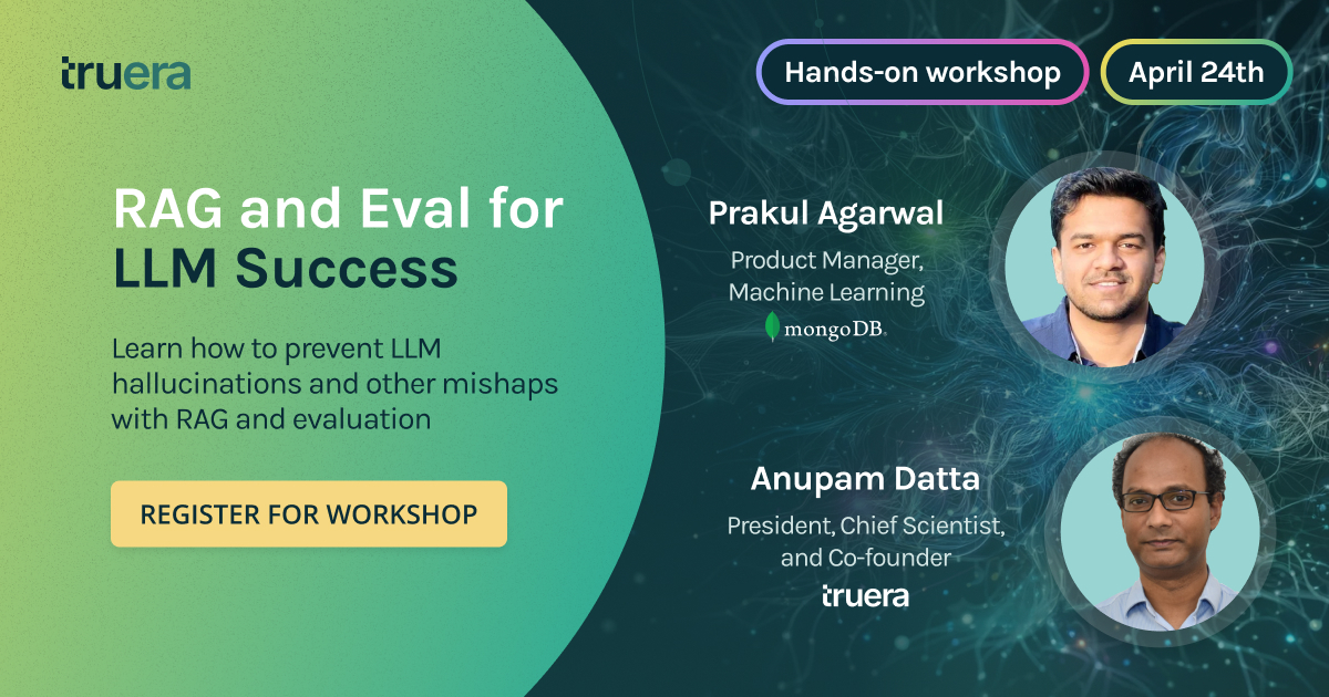 Hands-on workshop webinar! 🌟RAG and Eval for LLM Success🌟 With @MongoDB and TruEra Featuring: @datta_cs and @iprakul Detailed best practices for creating & testing #LLMapps! loom.ly/Ao2syXo #RAG #LLMeval #LLMtesting #LLMops #LLMmonitoring #RAGapps