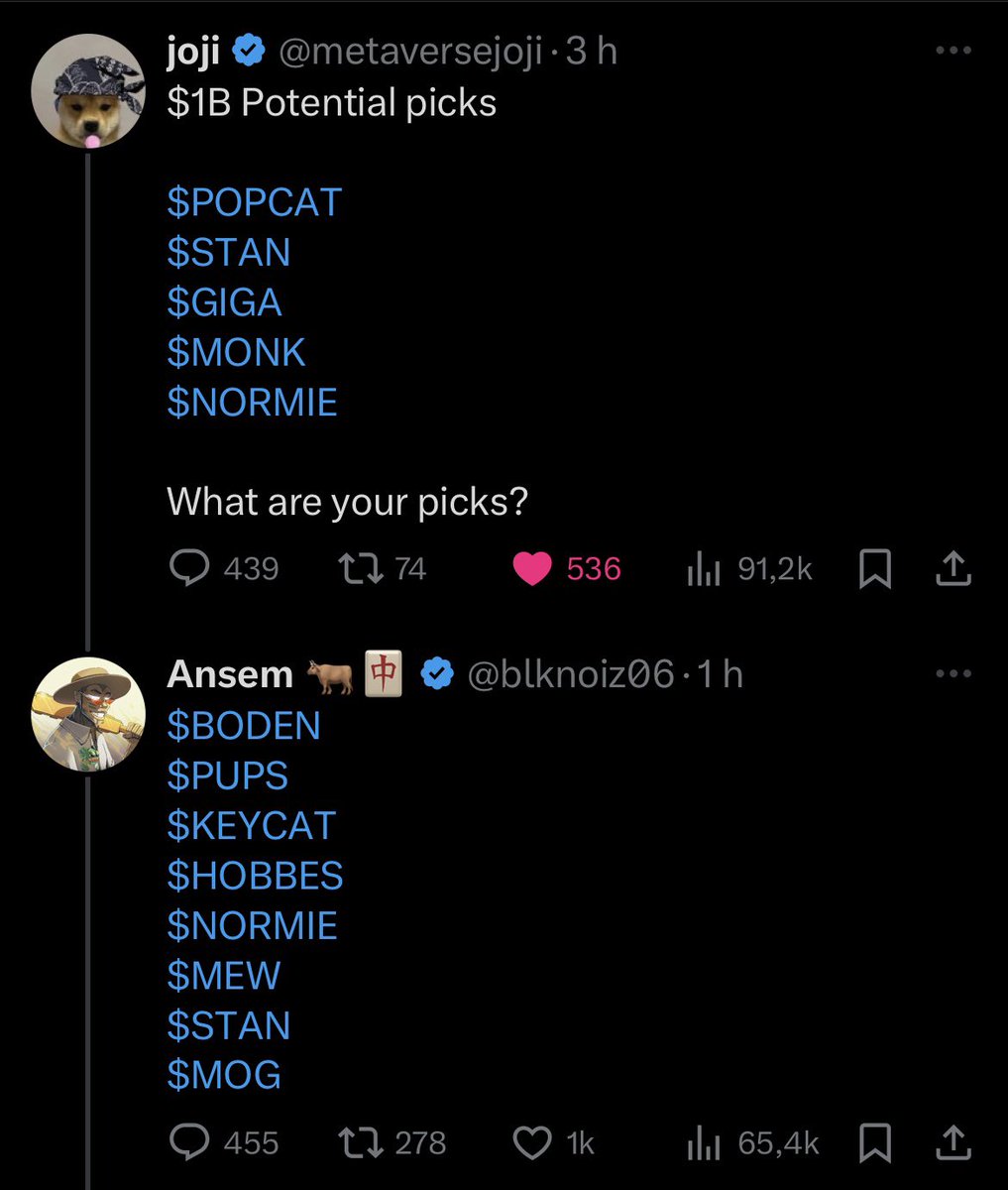 There are only 2 coins that are present on both these lists

One is $100M

The other one is $24M