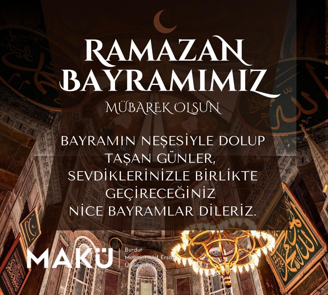 Ramazan Bayramımız mübarek olsun. #RamazanBayramı #makü