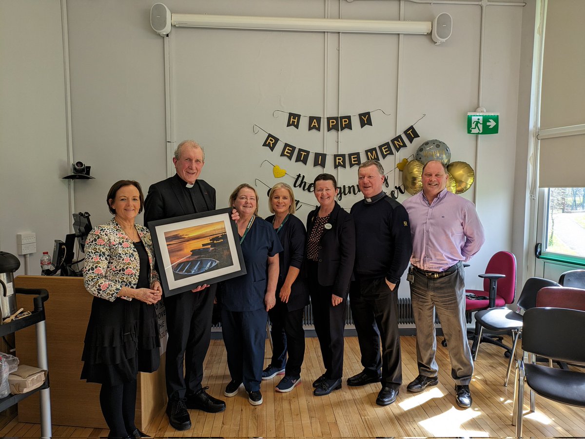 A bittersweet afternoon at Regional Hospital Mullingar as we wished Rev Alastair Graham a happy & healthy retirement. Thank you for all your kindness & compassion over the years as you supported not only our patients & their loved ones, but our staff too