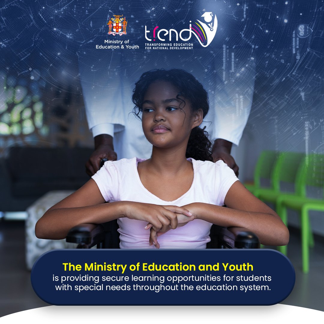 The Ministry of Education and Youth is implementing special education programmes and services to ensure equity, access, and quality education for students with special needs. #MoEY #TRENDEduJa #TRENDBrighterJa