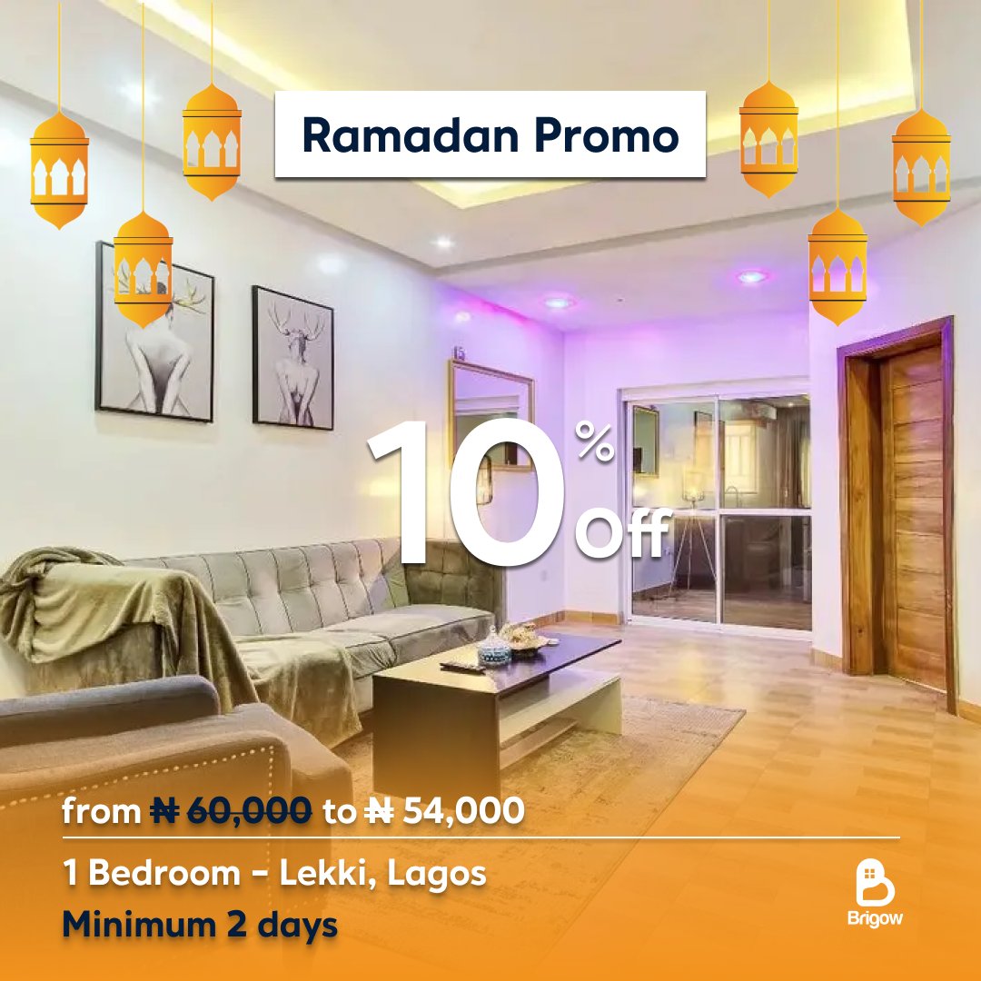 my_brigow's tweet image. Exciting Ramadan offer! Enjoy 10% off all short-term stays with Brigow.                                                              Spend quality time with loved ones. Book now, link in bio. 🌙🏡 #RamadanOffer