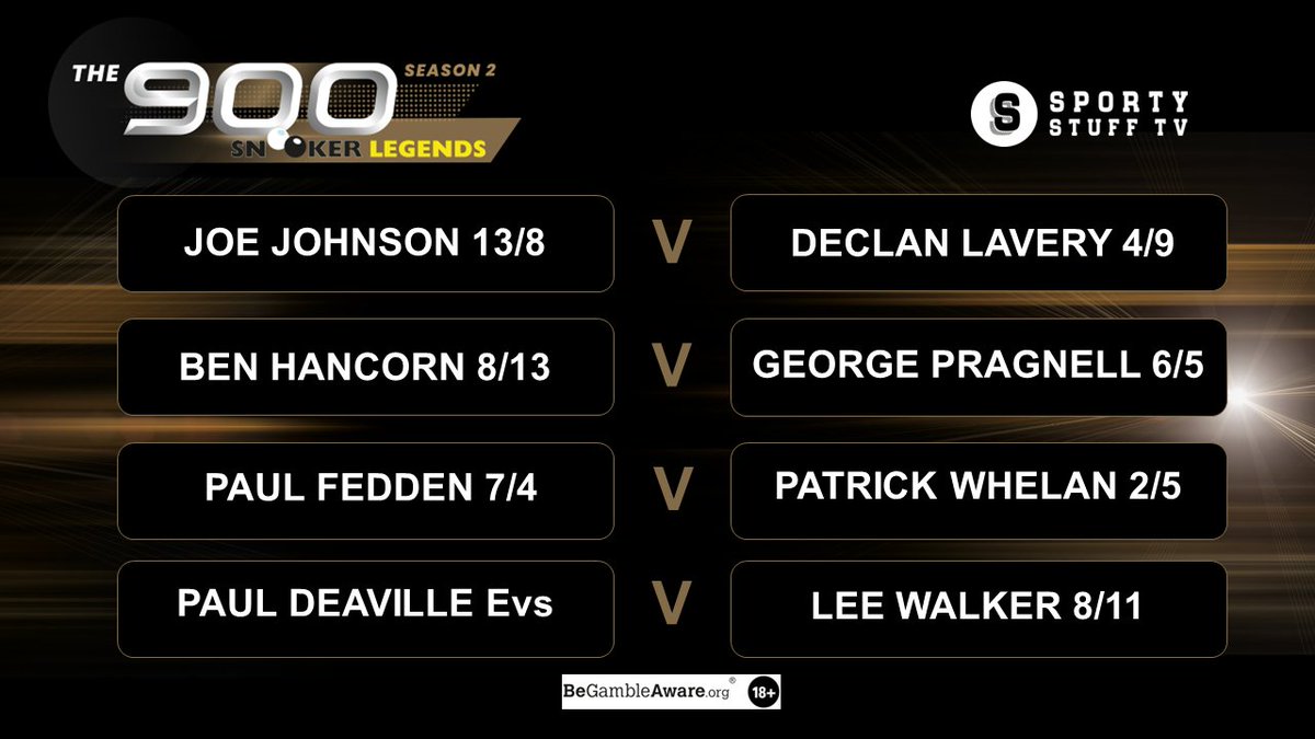 Are we ready for some 900 action from season 2? Week 2, night 2 is now live.... youtu.be/dE24HYbMqR0 @leewalker147 #snooker900 @JoeJohnson86