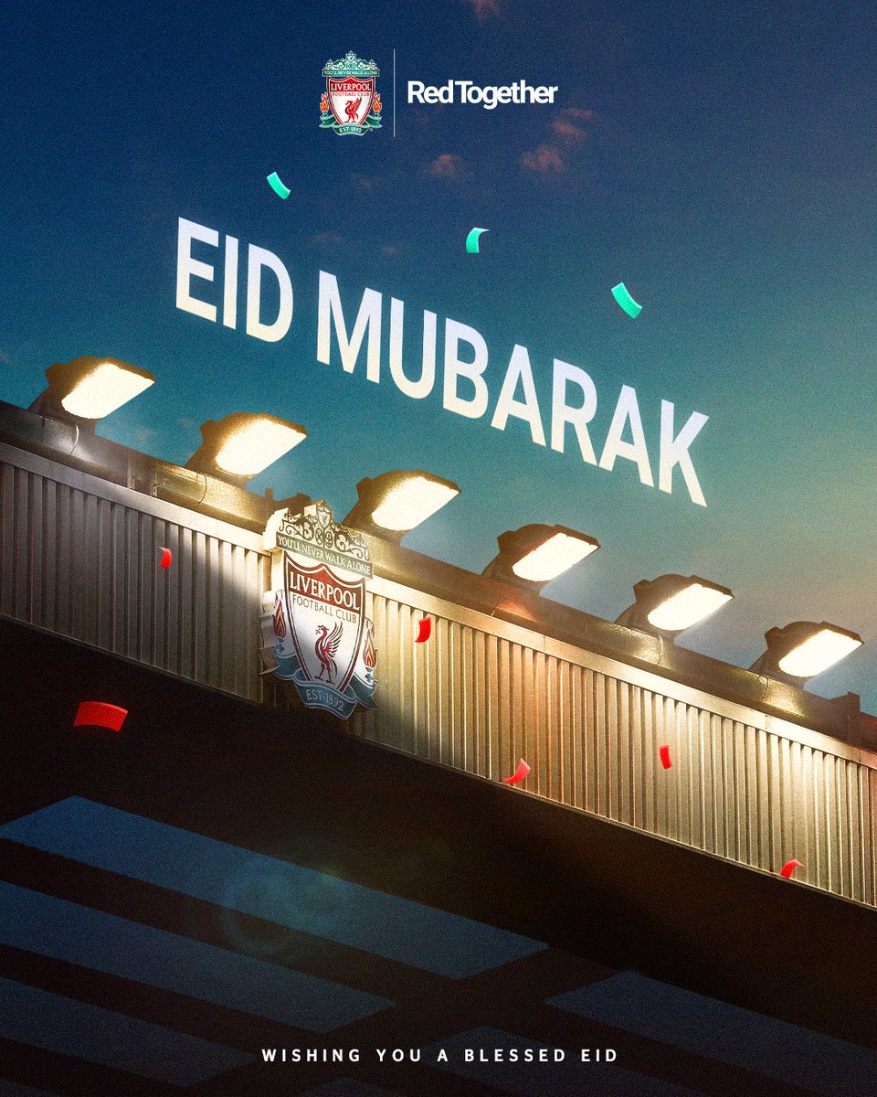 Eid Fitr Mubarak to all Reds celebrating around the world ❤️🎉 #EidMubarak