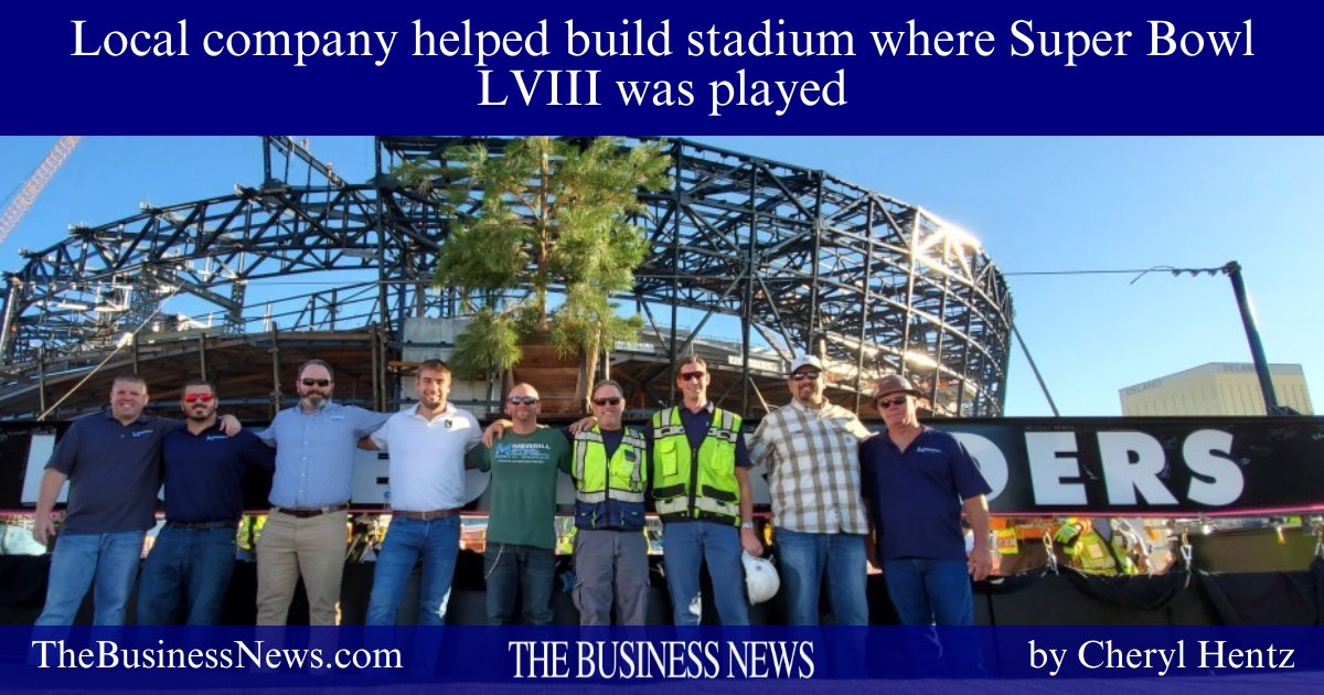 The Packers may not have made it to Super Bowl LVIII at Allegiant Stadium in Las Vegas, but there was still a strong WI presence there. The Badger State was represented in the form of 57 million pounds (28,500 tons) of steel, courtesy of Merrill Steel. readthebusinessnews.com/news/local-com…