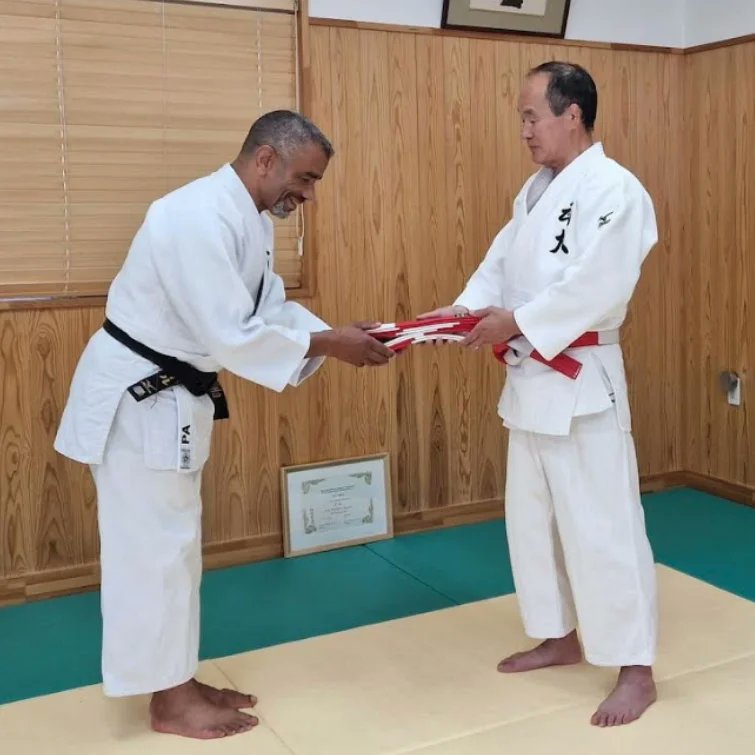 Many congratulations to Paul Ajala on receiving his 6th Dan. Presented by Katsuhiko Kashiwazaki in Japan. 
🥋 <a href="/PAA3dan/">Paul Ajala</a> 🥋
#Judo #Judoka #Sensei #DanGrade #6thDan #Japan