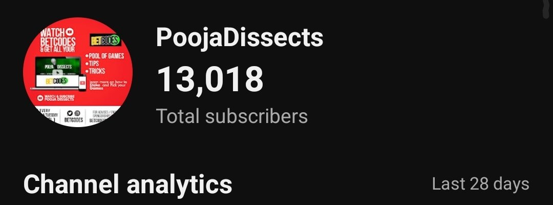 13K Subscribers up on our YouTube. Subscribe on our channel as we start our podcast soon 🔥 youtube.com/@poojadissects…