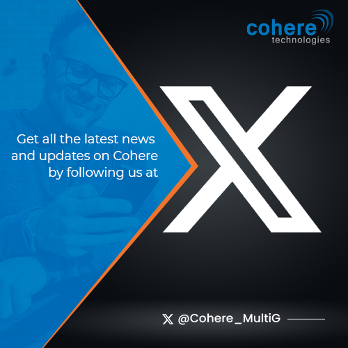 Follow Cohere at <a href="/Cohere_MultiG/">Cohere Technologies</a>