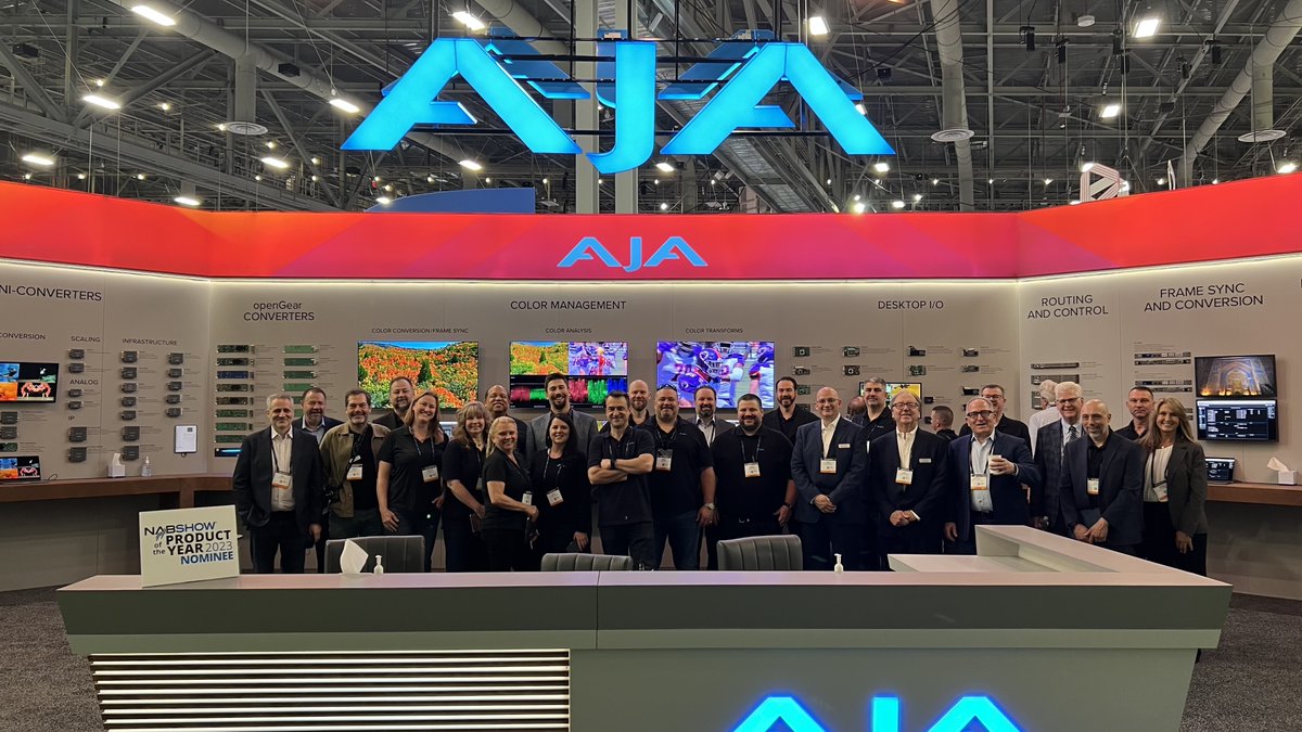 AJAVideo's tweet image. We’re looking forward to seeing many of you in Vegas at #NAB2024! Don’t forget to visit our what’s new page tomorrow (4/10) for a preview of all the exciting developments AJA has for the show. Stop by our booth SL3065 @NABShow to visit with our team! aja.com/whats-new