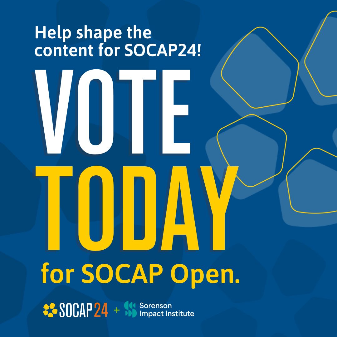 Don't forget to vote by Sunday, April 14, to help us take the stage at #SOCAP24: bit.ly/SOCAP2024 🌟 Our conversation with @BridgesOutcomes & @InstiglioInc will explore how to unlock systemic change through outcomes partnerships & innovative financing!