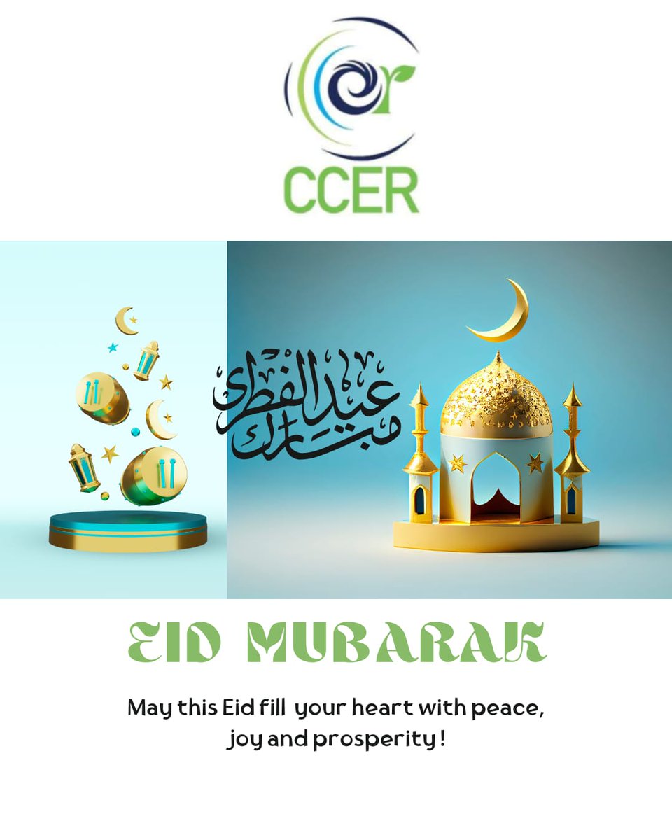 ccerpkofficials's tweet photo. "Eid UL Fitr Mubarak from Centre for Climate and Environmental Research - CCER ! 
May this joyous occasion bring you peace, happiness, and prosperity. Wishing you and your loved ones a blessed celebration filled with love and togetherness."
#EidMubarak #Celebration #Joy #ccer https://t.co/8fG6mtTuD6