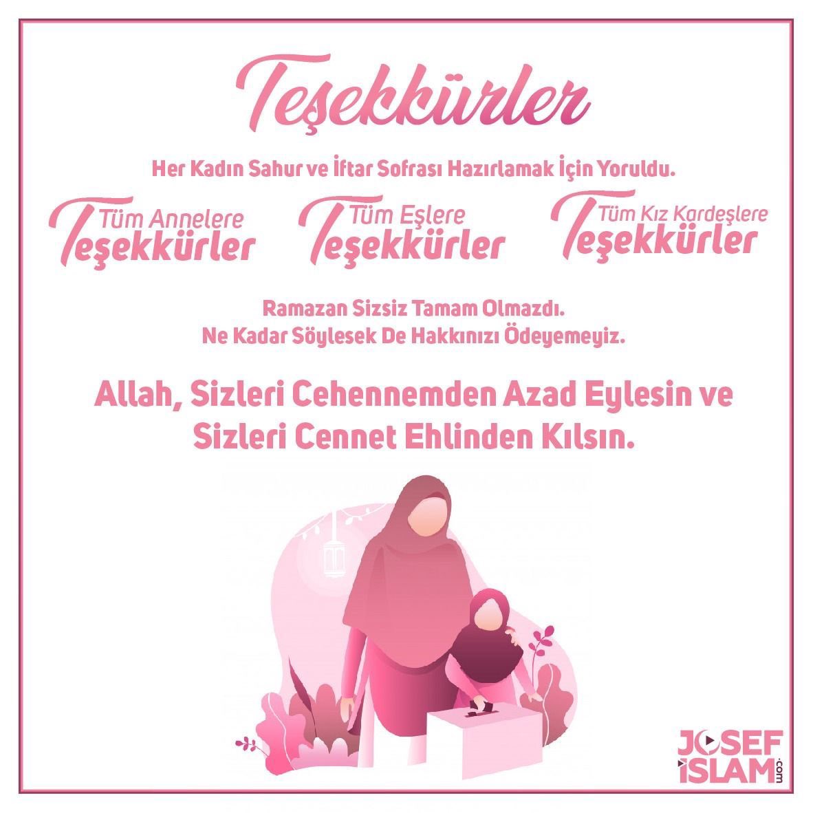 Allah cc annelerimizden, eşlerimizden, kız kardeşlerimizden, kızlarımızdan razı olsun. Hakları ödenmez 🌺 #Ramazan #EidMubarak