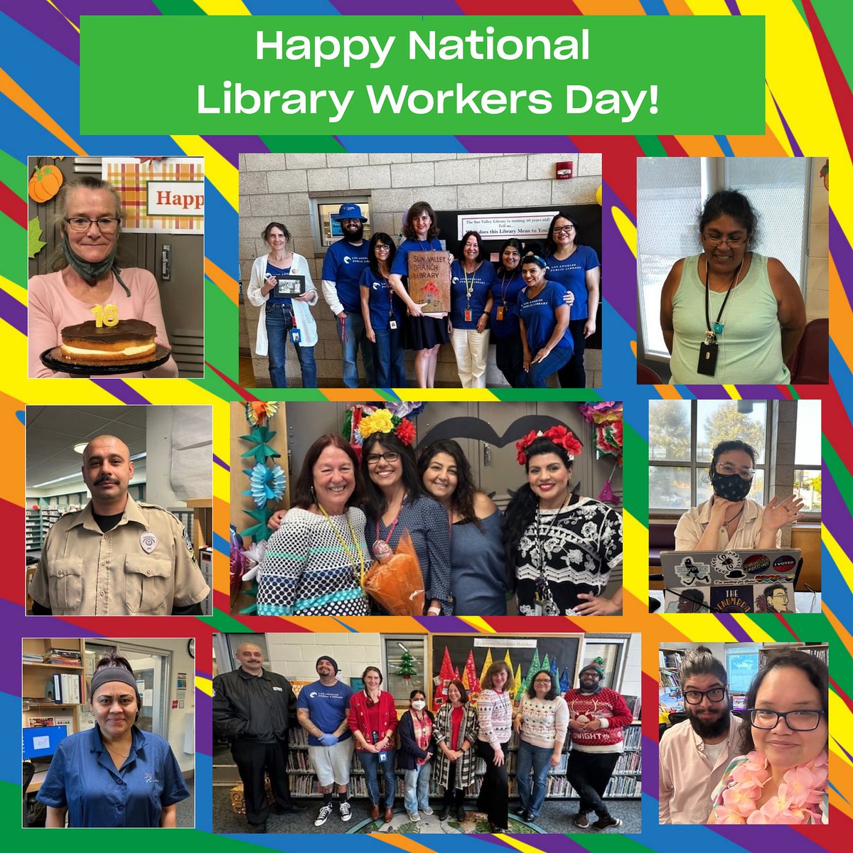 Today is #NationalLibaryWorkersDay! We want to celebrate by sharing some pics of our great staff working and having fun at the library. We hope to serve the community for many more years to come!