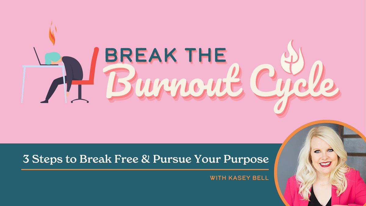 💫 I'm hosting a FREE Workshop TOMORROW: 🔥 Break the Burnout Cycle: 3 Steps to Break Free and Find Purpose (for Christian women) 🙌 Let's END #Burnout together! burnouttoblessed.net/workshop #teacherburnout #careerburnout #christianteachers #k12 #teaching #burnouttoblessed