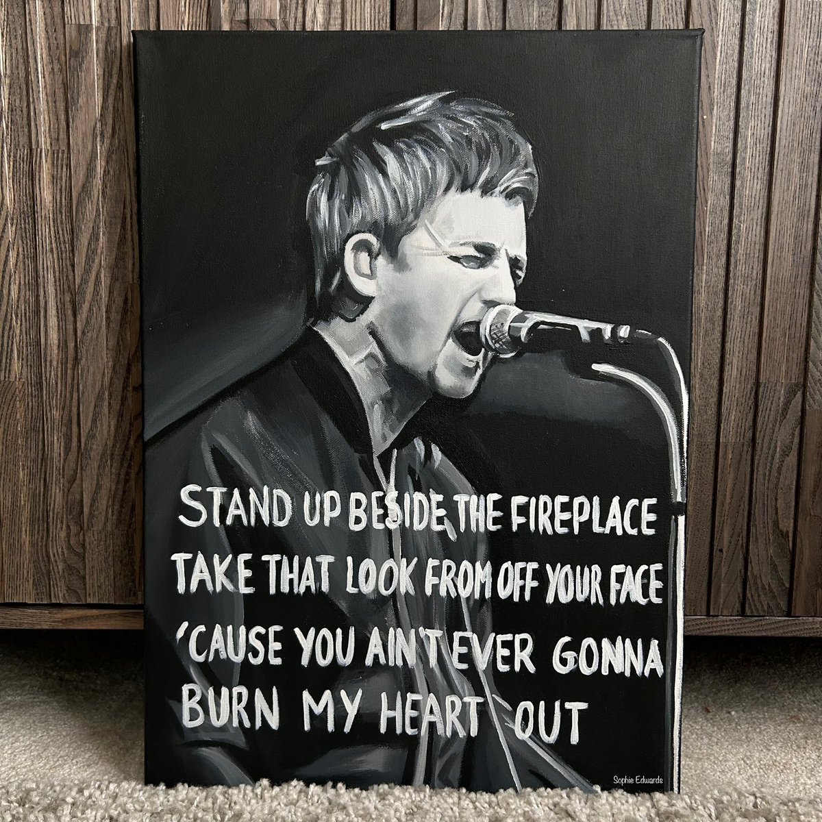Original Noel Gallagher painting is for sale. Message me if you are interested 🎤 📧sophieedwardsart@hotmail.com