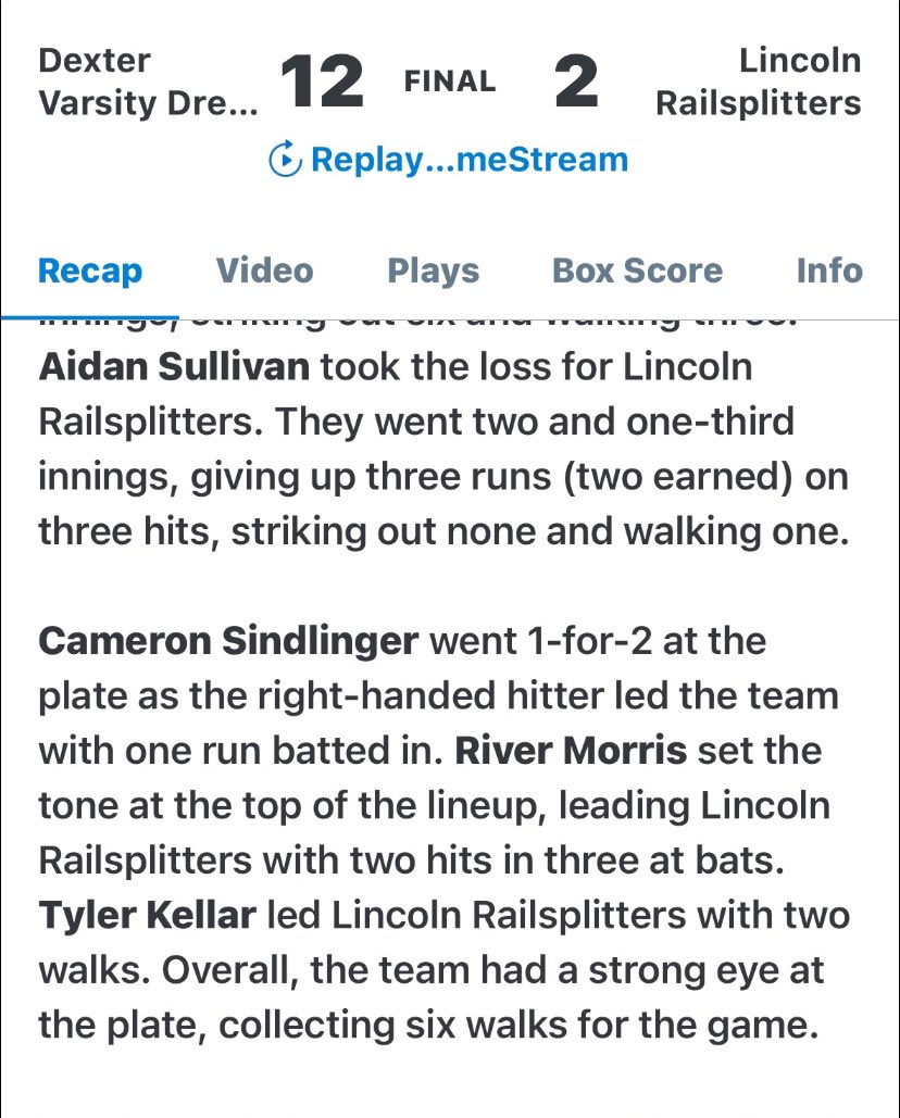 Rebels Baseball 18u Gildersleeve (@rebels18_) on Twitter photo In a tough loss 3 Rebels Baseball players light it for Lincoln…Sindlinger,Morris and kellar..<a href="/OcelotBaseball/">Schoolcraft College Baseball</a> <a href="/Mid_Baseball/">Mid Michigan College Baseball</a> @HFHCCBaseball In a tough loss 3 Rebels Baseball players light it for Lincoln…Sindlinger,Morris and kellar..<a href="/OcelotBaseball/">Schoolcraft College Baseball</a> <a href="/Mid_Baseball/">Mid Michigan College Baseball</a> @HFHCCBaseball