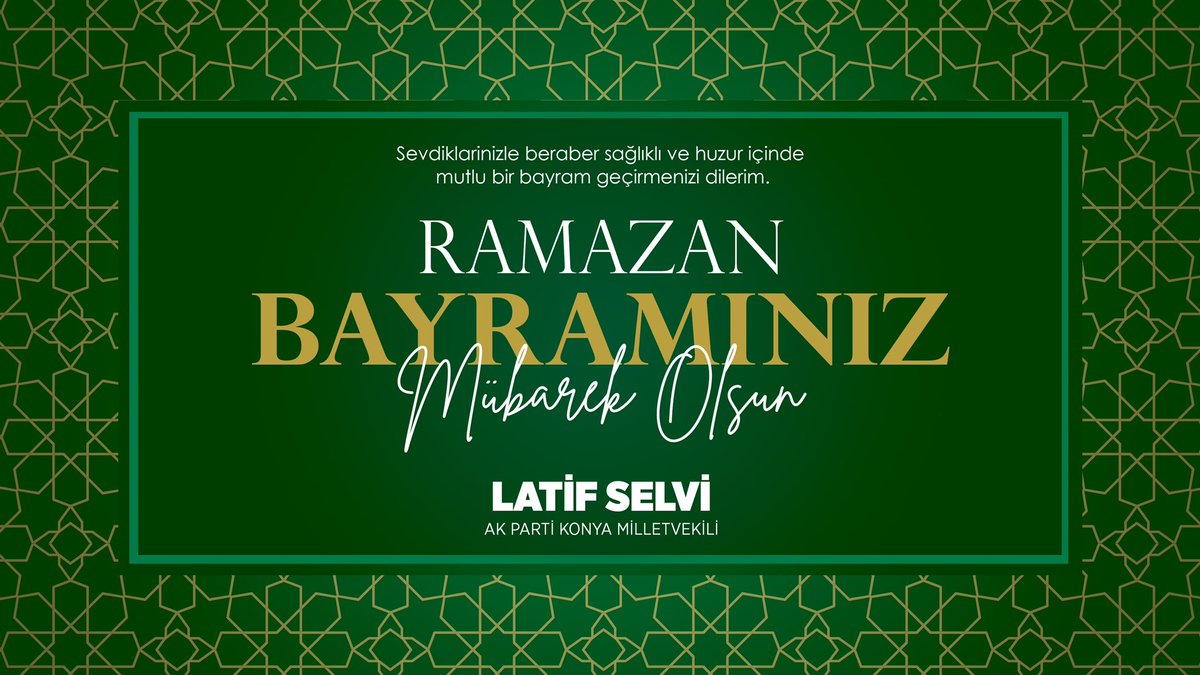 Ramazan Bayramınız mübarek olsun.