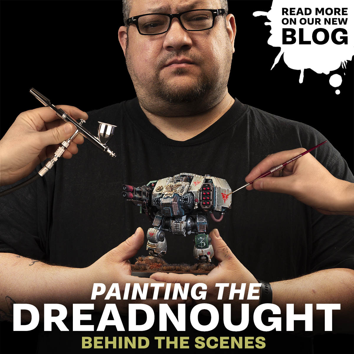 Today we pull back the veil and lay bare Thomas' secrets for combining the might of Warpaints Air and Fanatic for the venerable Dark Angels Dreadnought from last week's video tutorial. Read more 👉 thearmypainter.pulse.ly/obns58u1ep
