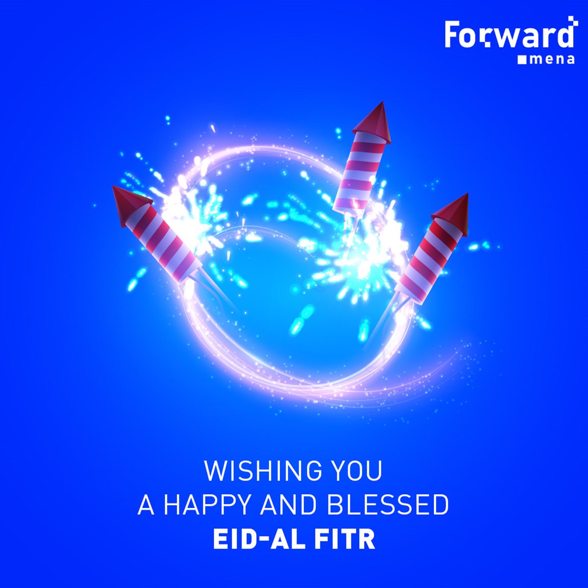Wishing you a happy and blessed Eid al-Fitr! 🚀✨ 

May your celebrations be bright and joyous.

#EidMubarak #ForwardMena #Celebration