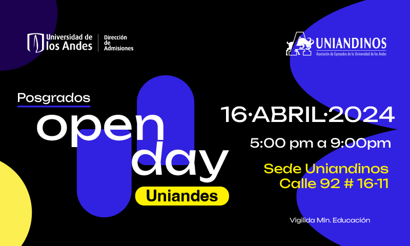 ¡Descubre nuestras maestrías en el Open Day! Obtén información sobre nuestros programas de posgrado, servicios y más. ¡Te esperamos en Uniandinos, Calle 92 No 16-11! Inscríbete aquí: bit.ly/OpendayEGOB #soygobiernouniandes