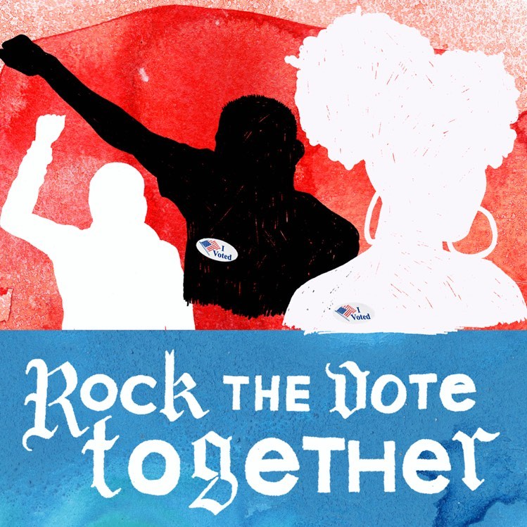 Rock The Vote together! ❤️ #RockTheVote